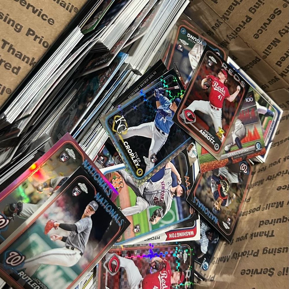 Unsearched Baseball-football-basketball Trading Card Collection